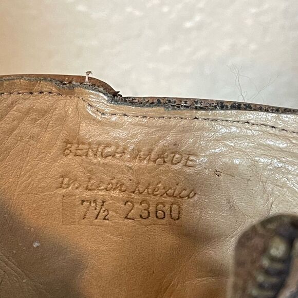 Bed Stu boots Begin Black Lux Leather Ankle booties Distressed size 7.5 - Picture 14 of 16